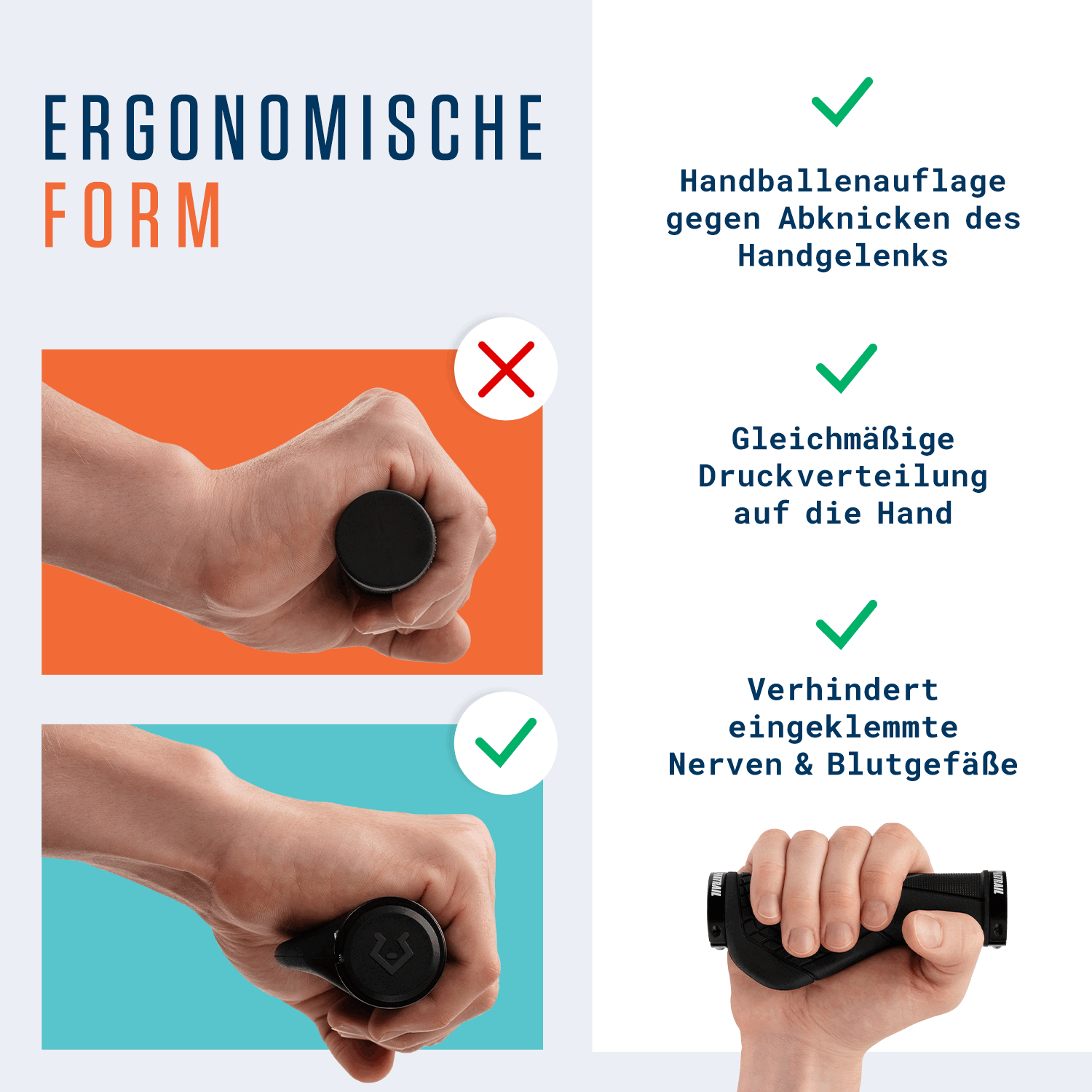 fahrradgriffe eingeschlafene hände Alphatrail Bike Grips ZeroPlus