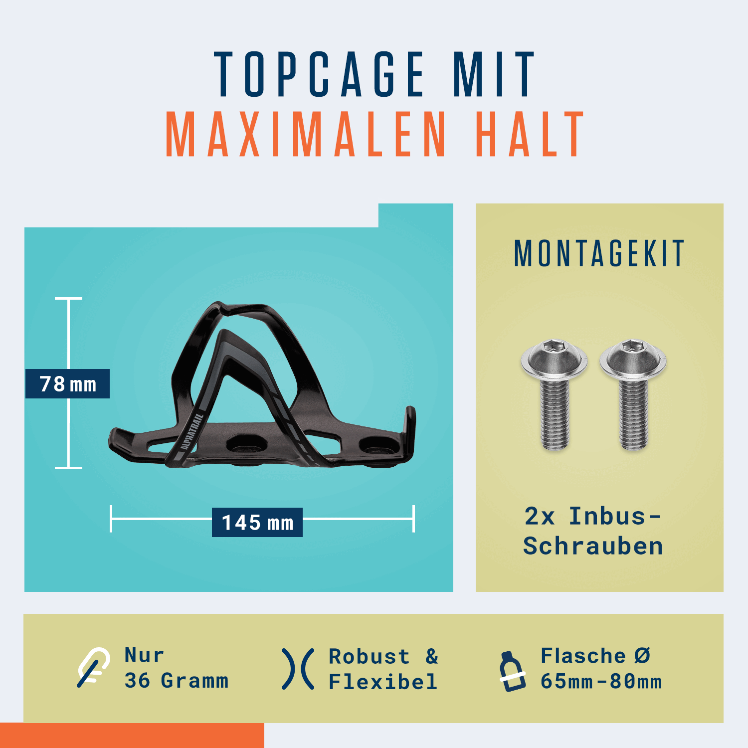 Alphatrail Flaschenhalter CageMax