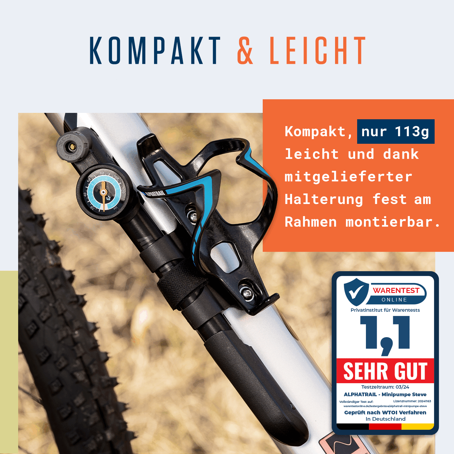 mtb handpumpen test Alphatrail Minipumpe Steve