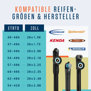 Alphatrail Schläuche Rick - 20" Tour AV